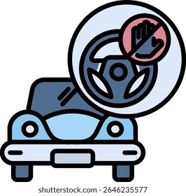 Fahrerloses Auto-Icon-Element für Design