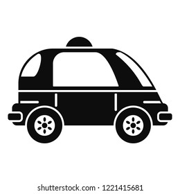 Driverless car icon. Simple illustration of driverless car vector icon for web design isolated on white background