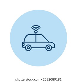 Driverless Vehicle pentaglow , vector, pixel perfect, illustrator file 