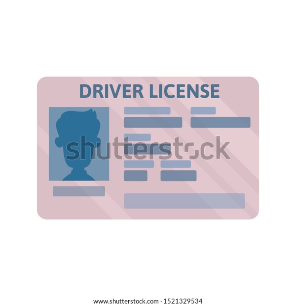 Drivers License Vector Illustration Flat Cartoon Stock Vector (Royalty ...