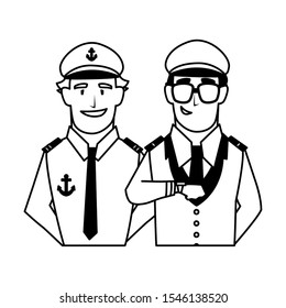 drivers persons design, Worker professional working occupation job corporate employee and service theme Vector illustration