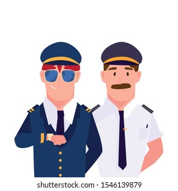 drivers persons design, Worker professional working occupation job corporate employee and service theme Vector illustration