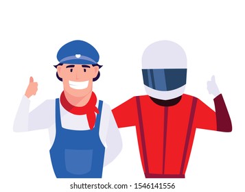 drivers persons design, Worker professional working occupation job corporate employee and service theme Vector illustration