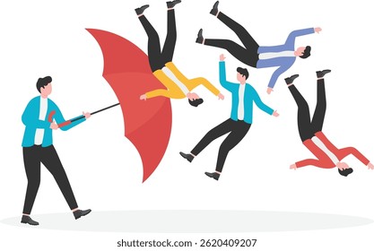 Driving away or firing employees, waves of unemployment, business or professional mistakes and failures, employees and budgets seen,


