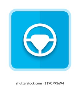 driving blue icon. vector illustration 