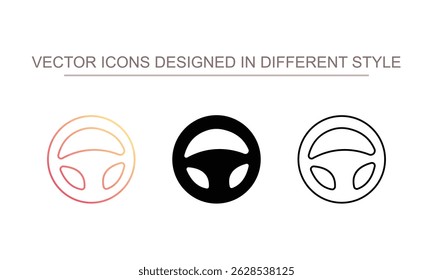 Diseño de icono de pantalla de conducción con fondo blanco