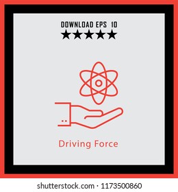 Driving Force  line icon