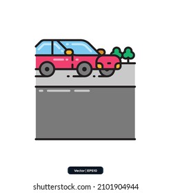 driving icon. map and navigation icons. Icons included Maps, location and navigation icons. Collection of high quality vector icons. 