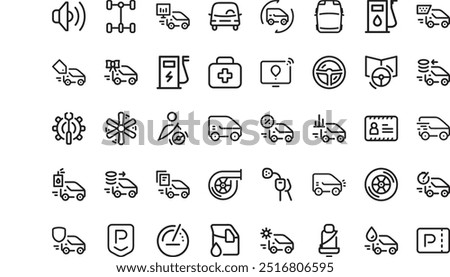 Driving icons High-Quality Vector Icons Collection with Editable Stroke. Ideal for Professional and Creative Projects.