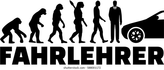 Driving instructor evolution with german job title