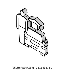 driving lessons for adults isometric icon vector. driving lessons for adults sign. isolated symbol illustration