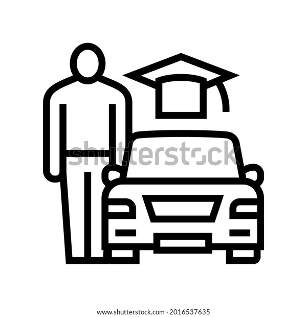 driving\
lessons for adults line icon vector. driving lessons for adults\
sign. isolated contour symbol black\
illustration