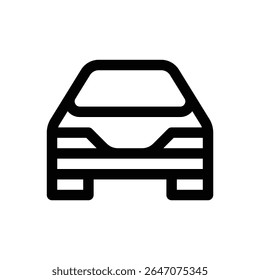 Driving licence. Editable stroke vector icon.