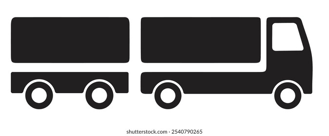 Permisos de conducción para diferentes vehículos de carretera Ilustración vectorial Categoría de C1E Símbolos de motor