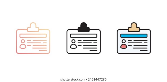 Driving License icon design with white background stock illustration