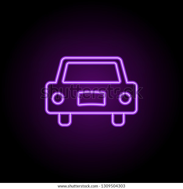 driving license line icon. Elements of web in
neon style icons. Simple icon for websites, web design, mobile app,
info graphics