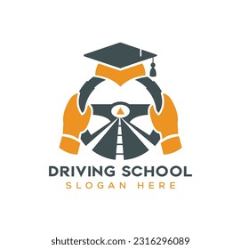 Driving logo. Drive icon. driving school logo icon vector template 