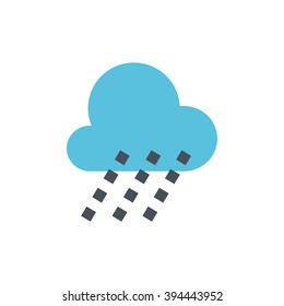 Driving rain, weather line icon. Pixel perfect fully editable vector icon suitable for websites, info graphics and print media.