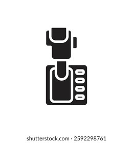 Driving School Automatic Transmission Filled Icon Vector Illustration