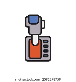 Driving School Automatic Transmission Icon Vector Illustration