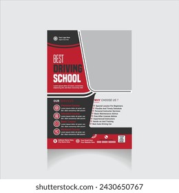Fahrschule Flyer Design, Ausbildung Vorlage Design