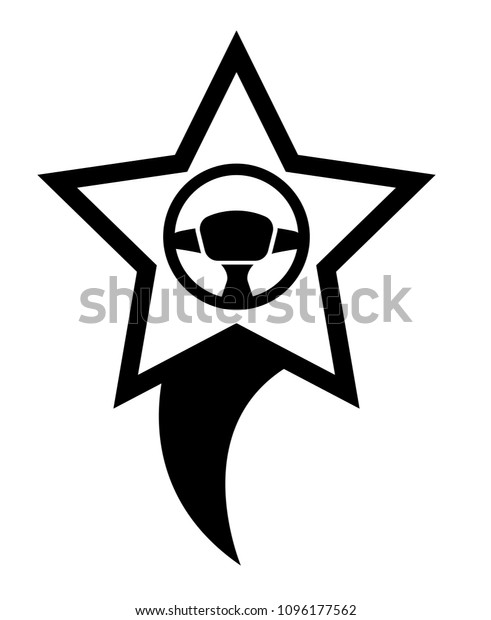 driving school here. driving school icon and map
pointer. steering wheel
symbol