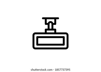 Icono de la escuela de conducción - Espejo