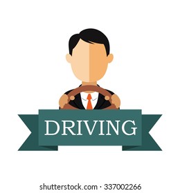 Driving school logo template.