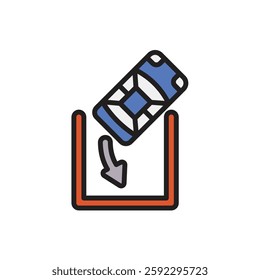 Driving School Parking Icon Vector Illustration