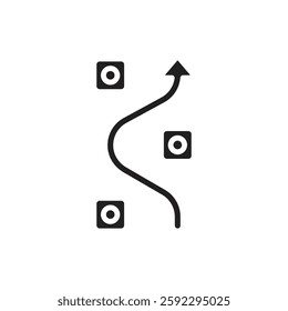 Driving School Test Filled Icon Vector Illustration
