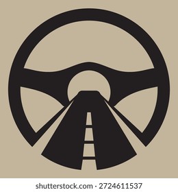 Icono de logotipo de conducción y Transporte