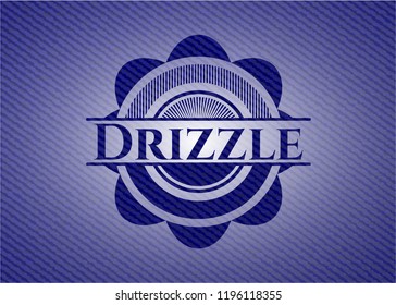 Drizzle emblem with denim texture