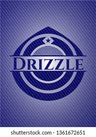 Drizzle emblem with denim texture