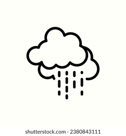 icono de llovizna, icono aislado en fondo claro, perfecto para sitio web, blog, logotipo, diseño gráfico, medios sociales, interfaz de usuario, aplicación móvil