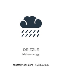 Drizzle icon vector. Trendy flat drizzle icon from meteorology collection isolated on white background. Vector illustration can be used for web and mobile graphic design, logo, eps10