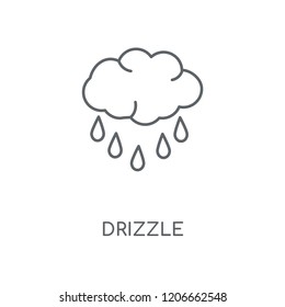 Drizzle linear icon. Drizzle concept stroke symbol design. Thin graphic elements vector illustration, outline pattern on a white background, eps 10.