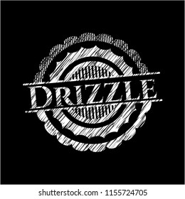 Drizzle on chalkboard