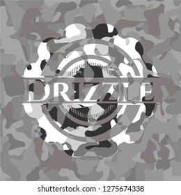 Drizzle on grey camouflage texture