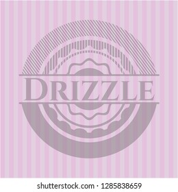 Drizzle retro pink emblem