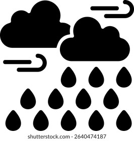 Drizzle Semi Solid Icon Design