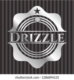 Drizzle silver shiny emblem