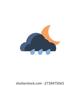 Ícone de vetor noite furando. Estilo plano do ícone do tempo. uso perfeito para logotipo, apresentação, site e muito mais.