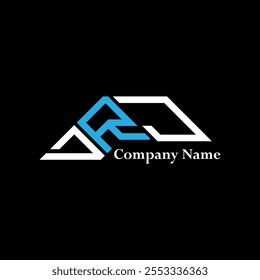 DRJ logo design, DRJ simple and modern logo. DRJ luxurious alphabet design  