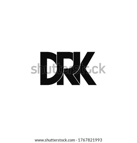 drk letter original monogram logo design