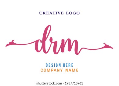 DRM lettering logo is simple, easy to understand and authoritative