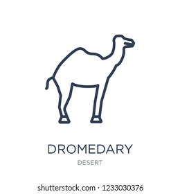 Dromedary icon. Trendy flat vector Dromedary icon on white background from Desert collection, vector illustration can be use for web and mobile, eps10