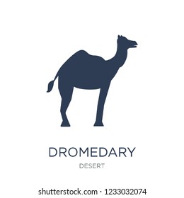 Dromedary icon. Trendy flat vector Dromedary icon on white background from Desert collection, vector illustration can be use for web and mobile, eps10