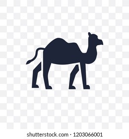 Dromedary transparent icon. Dromedary symbol design from Desert collection. Simple element vector illustration on transparent background.