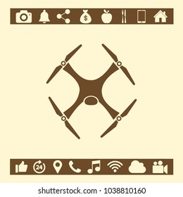 dron camera icon symbol