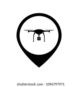 Dron icon and map pointer